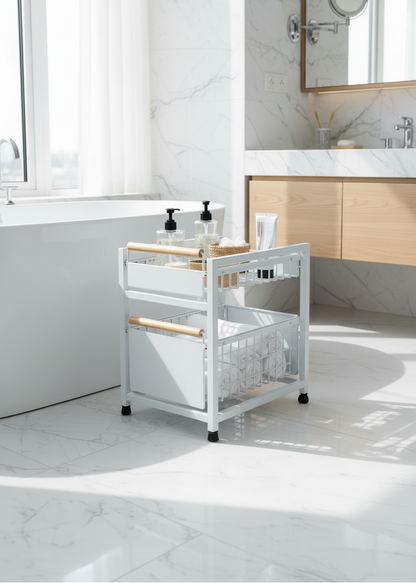 Pull Out Drawer Double - Big (White)