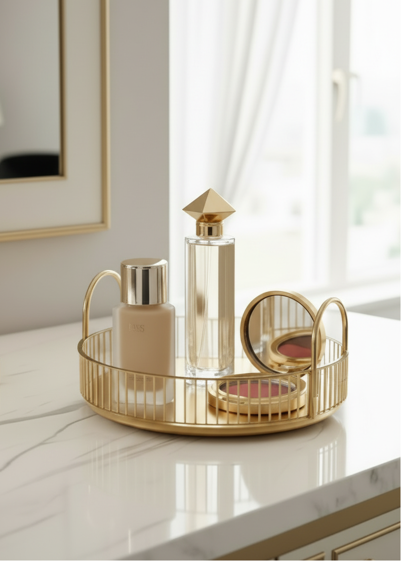 Rotating Makeup Organiser - Amber