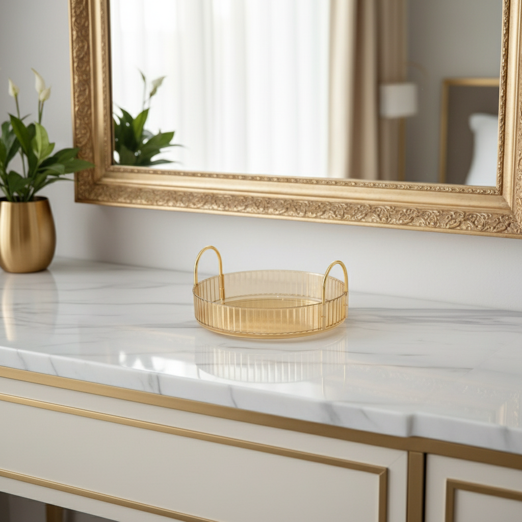 Rotating Makeup Organiser - Amber