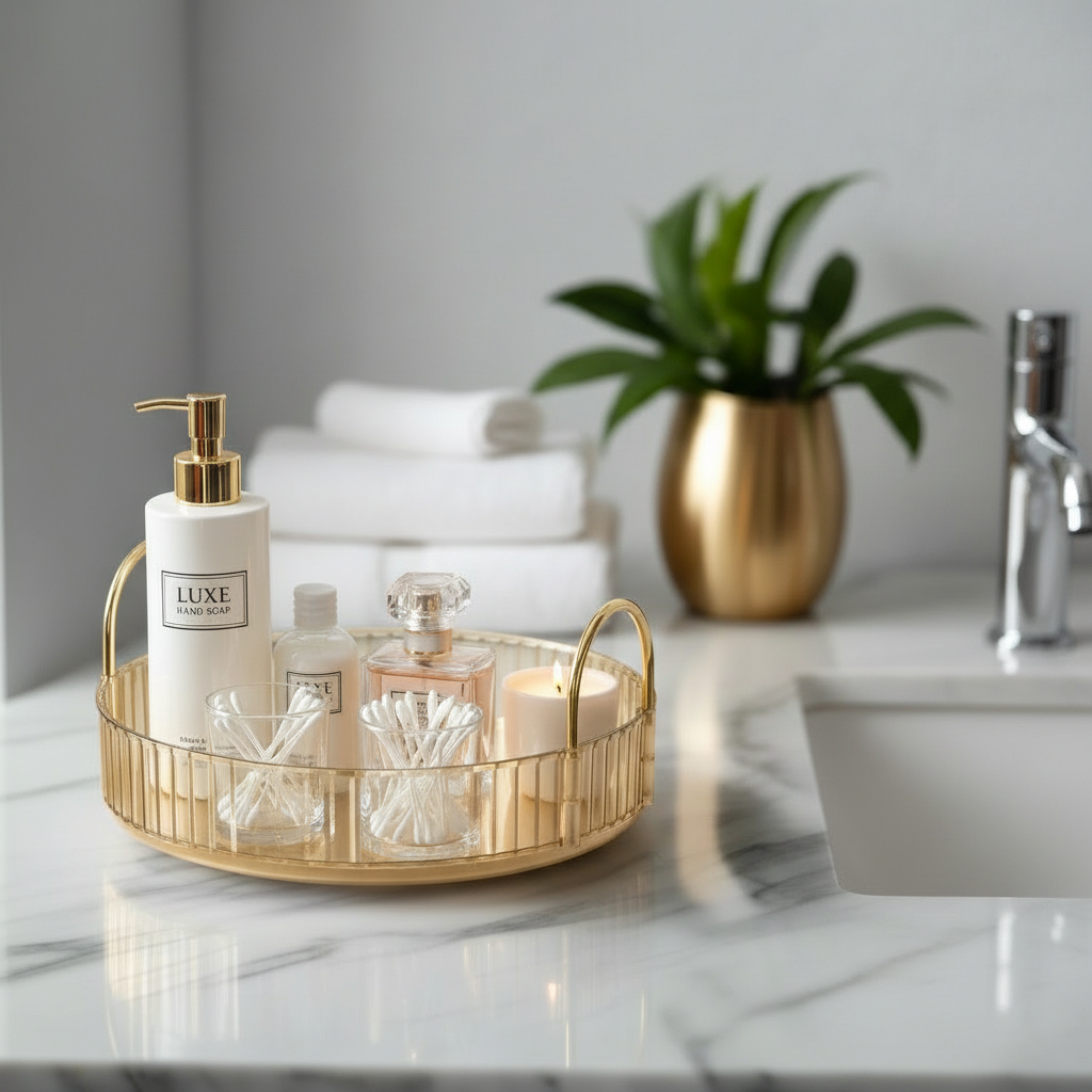 Rotating Makeup Organiser - Amber