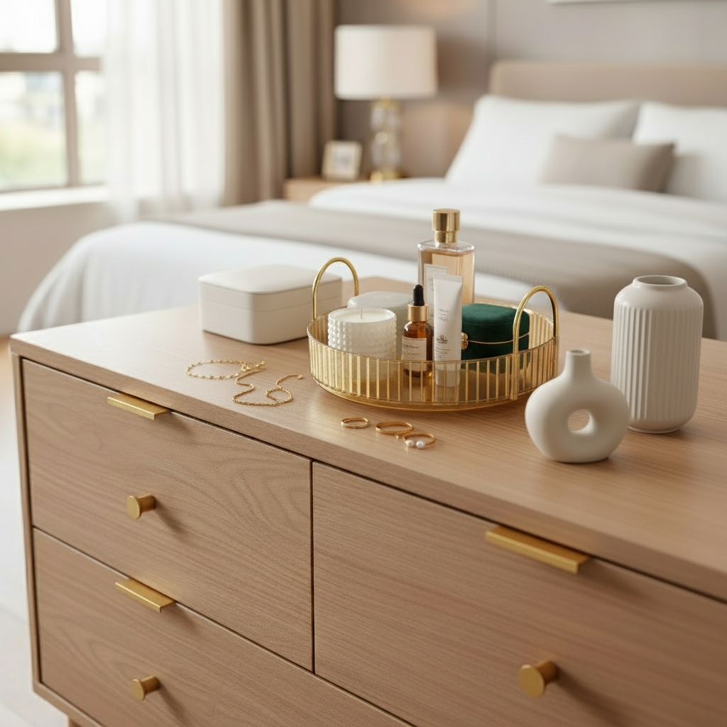 Rotating Makeup Organiser - Amber