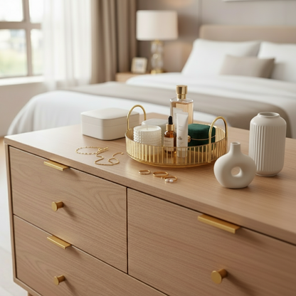 Rotating Makeup Organiser - Amber