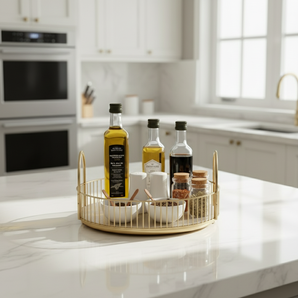 Rotating Makeup Organiser - Amber