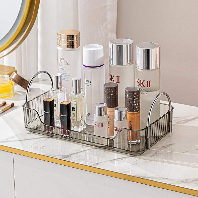 Countertop Cosmetics Storage Tray - Grey