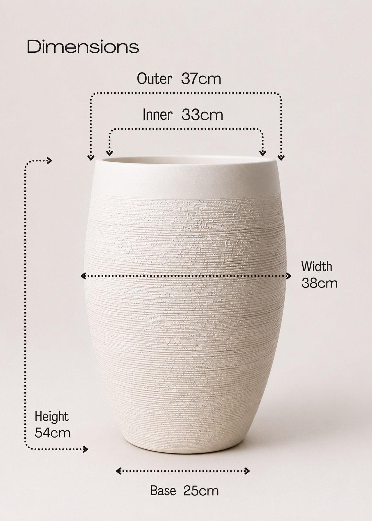 Meadow Planter Ivory