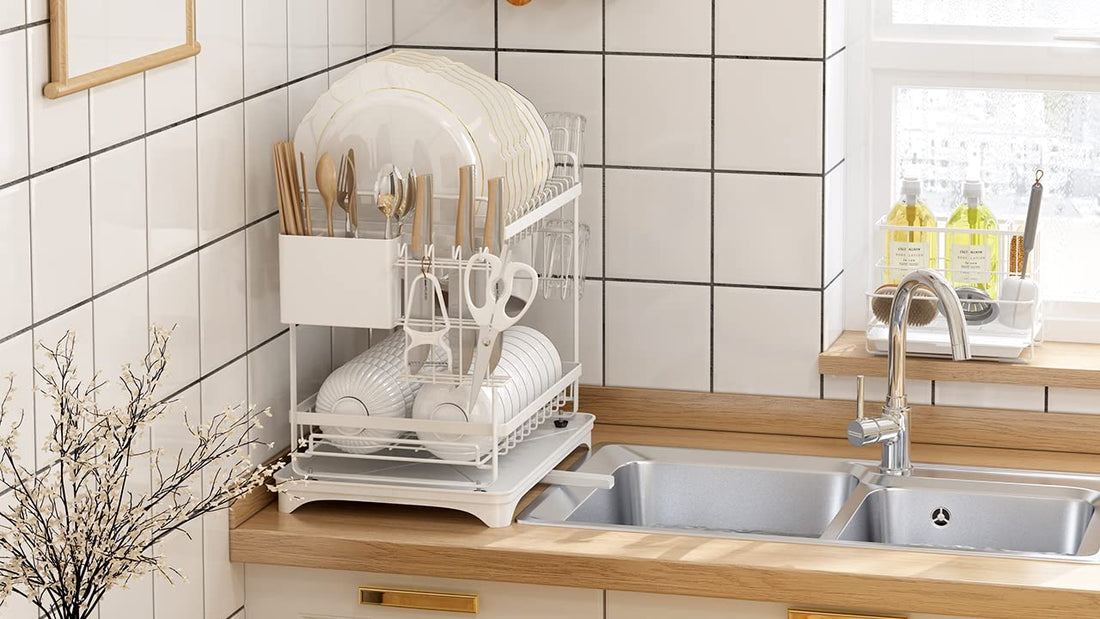 Dish Rack Two Layer - White