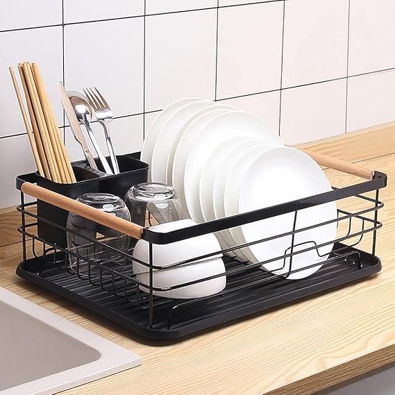 Dish Rack Single Layer - Black