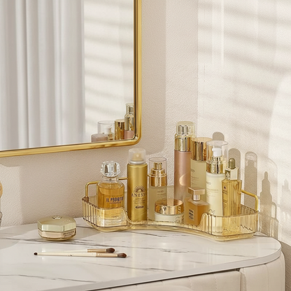 Corner Cosmetic Storage Rack - Amber
