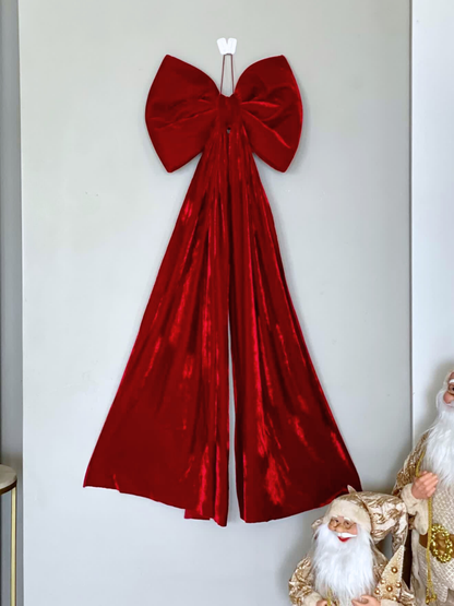 Christmas Red Bow Ornament (Medium)