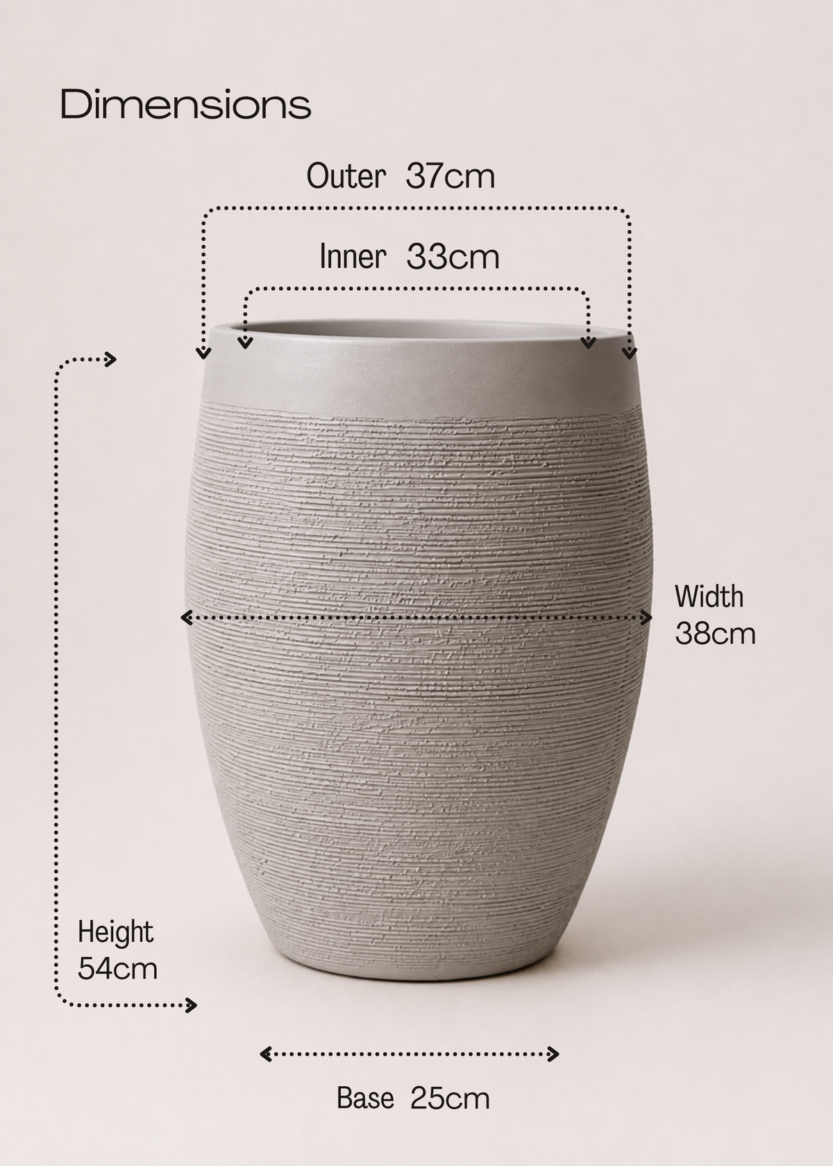 Meadow Planter Beige