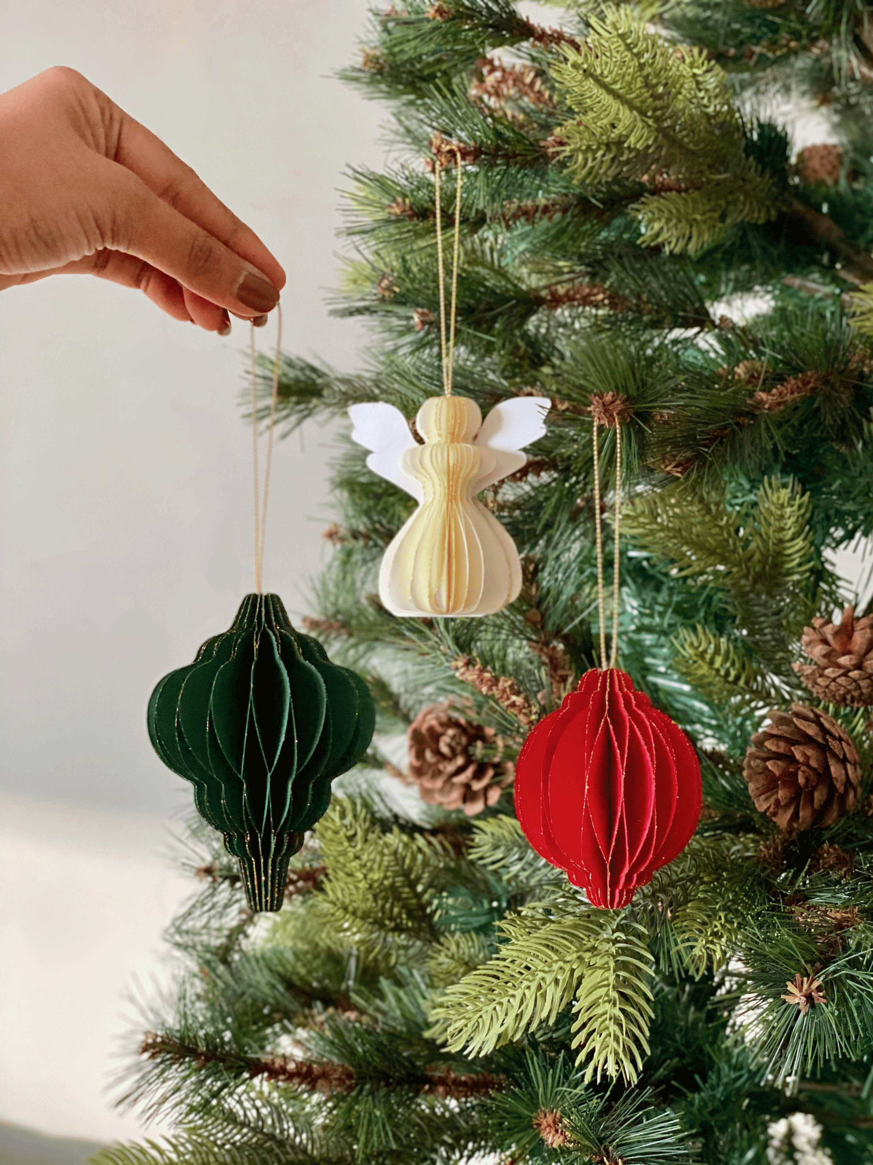 Christmas Paper Noel Ornaments (Set of 3)