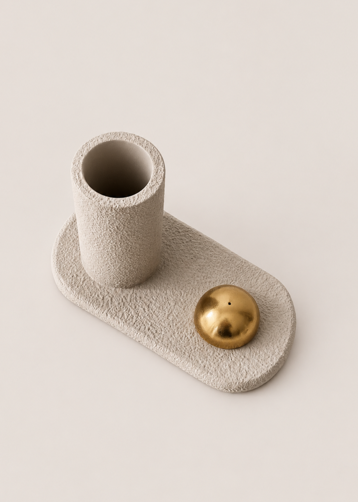 Sable Incense Holder - Beige