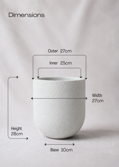 Lassa Planters - Chalk White