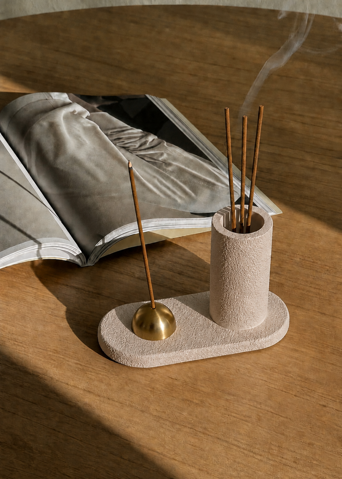 Sable Incense Holder - Beige