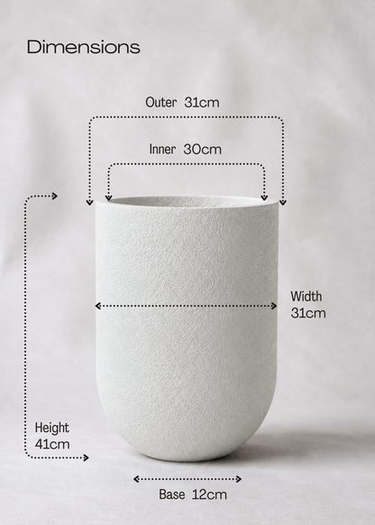 Lassa Planters - Chalk White