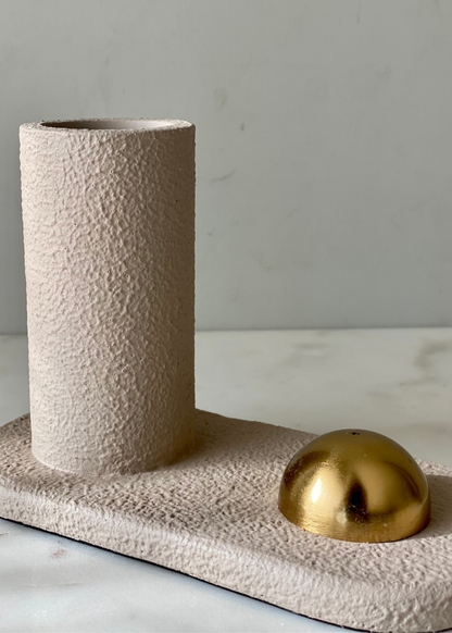 Sable Incense Holder - Beige