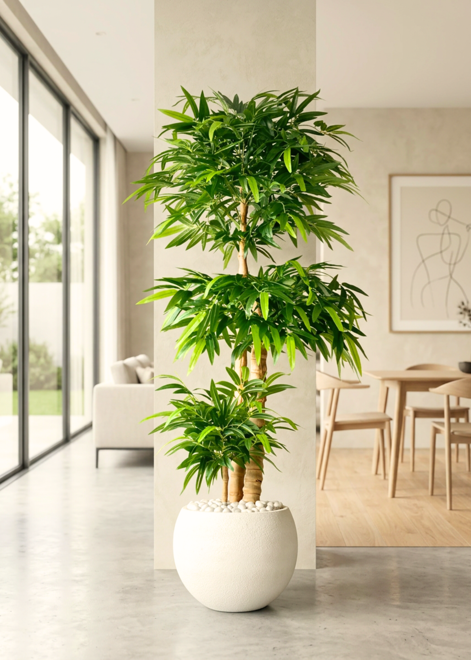 Artificial Timber Bamboo Plant - 6 Feet