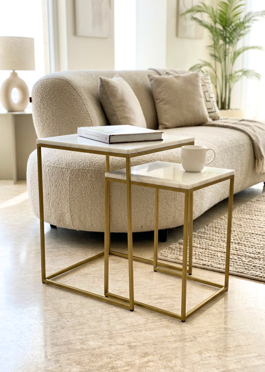 Oxford Square Nesting Tables - Set of 2