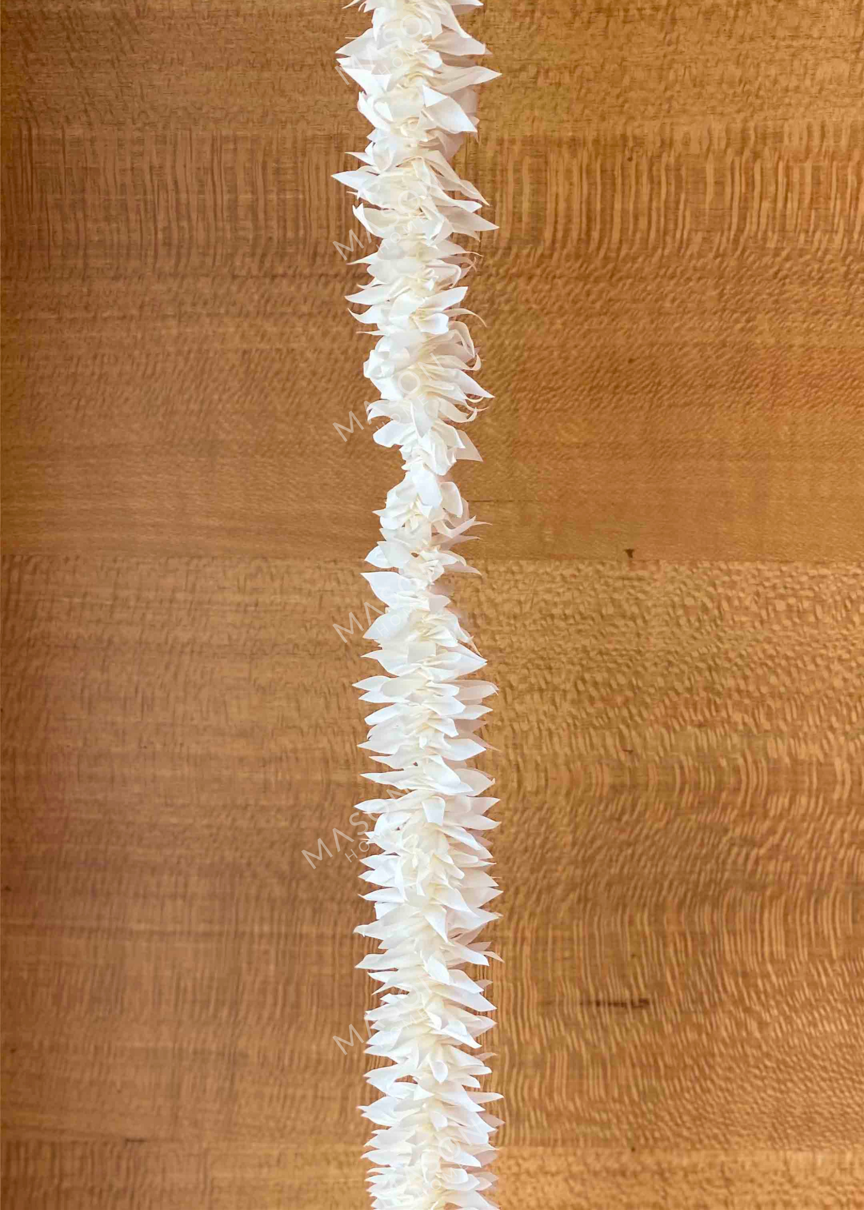 Decorative Artificial White Gajra - Set Of 12 (3 Feet)