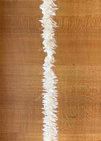 Decorative Artificial White Gajra - Set Of 12 (3 Feet)
