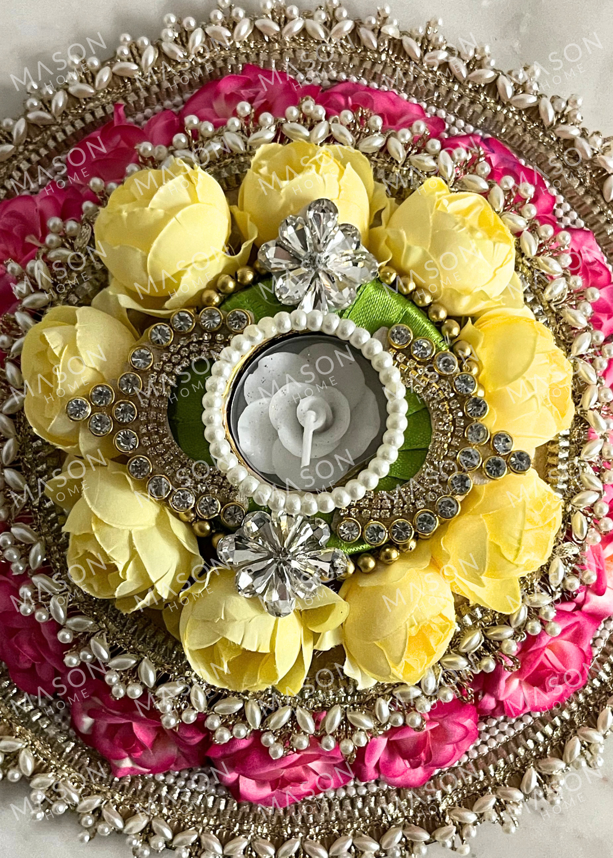 Festive Royal Blossom Rangoli