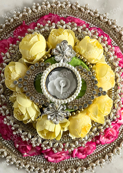 Festive Royal Blossom Rangoli