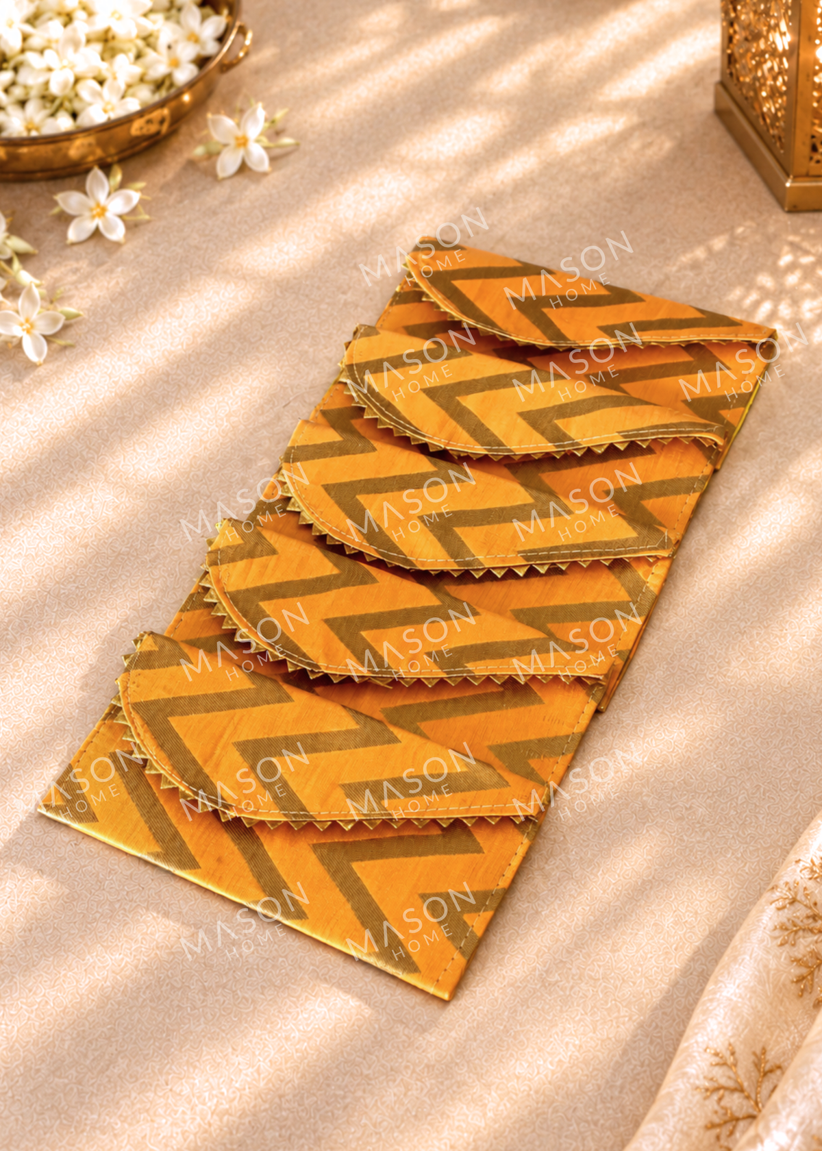Festive Riwaaz Envelope Yellow - Set of 5