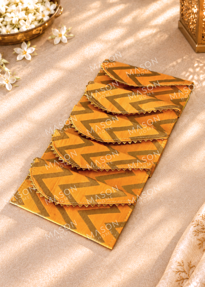 Festive Riwaaz Envelope Yellow - Set of 5