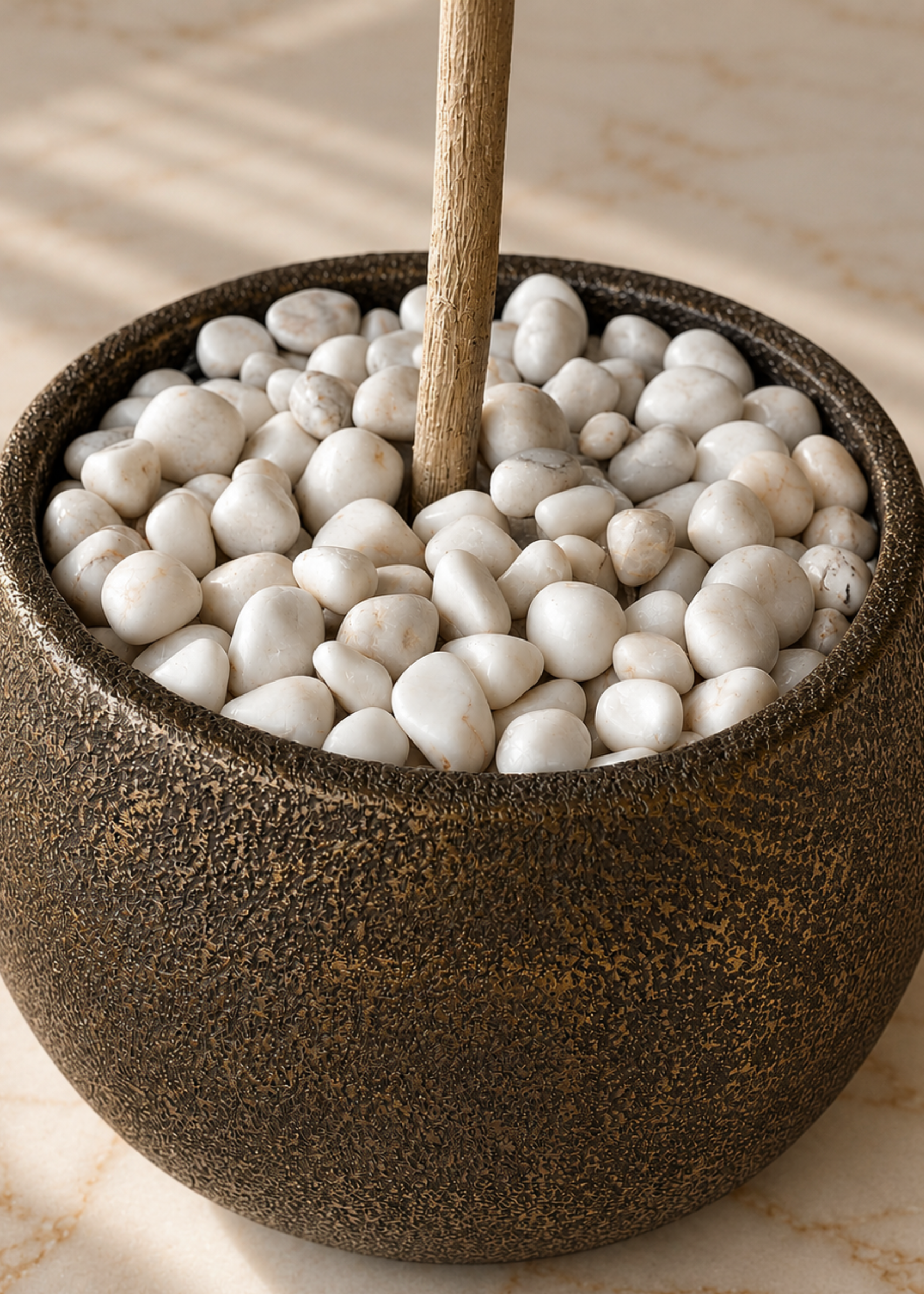 Pebbles – White Polished Stones