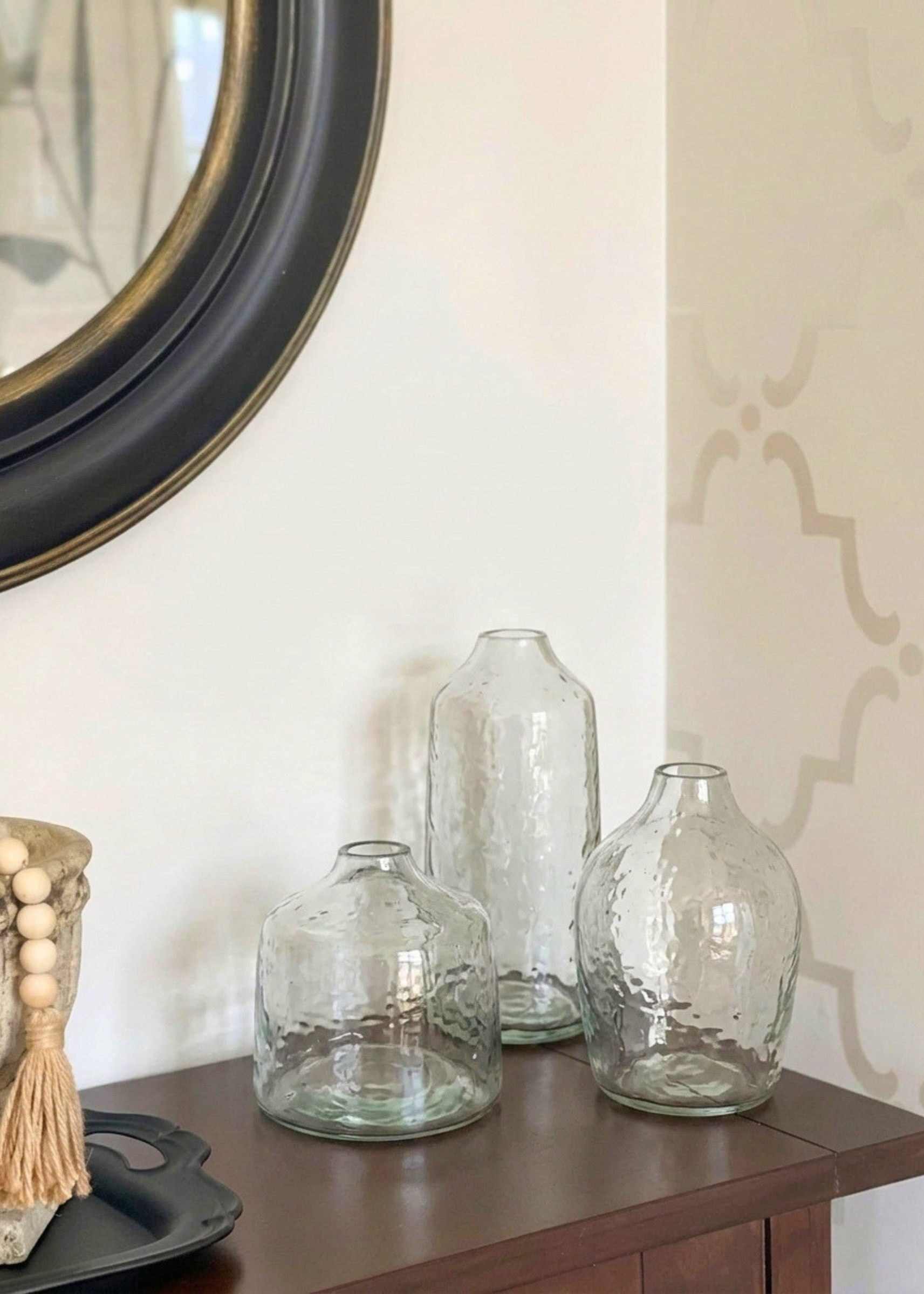 Elma Glass Vase - Transparent (Set of 3)