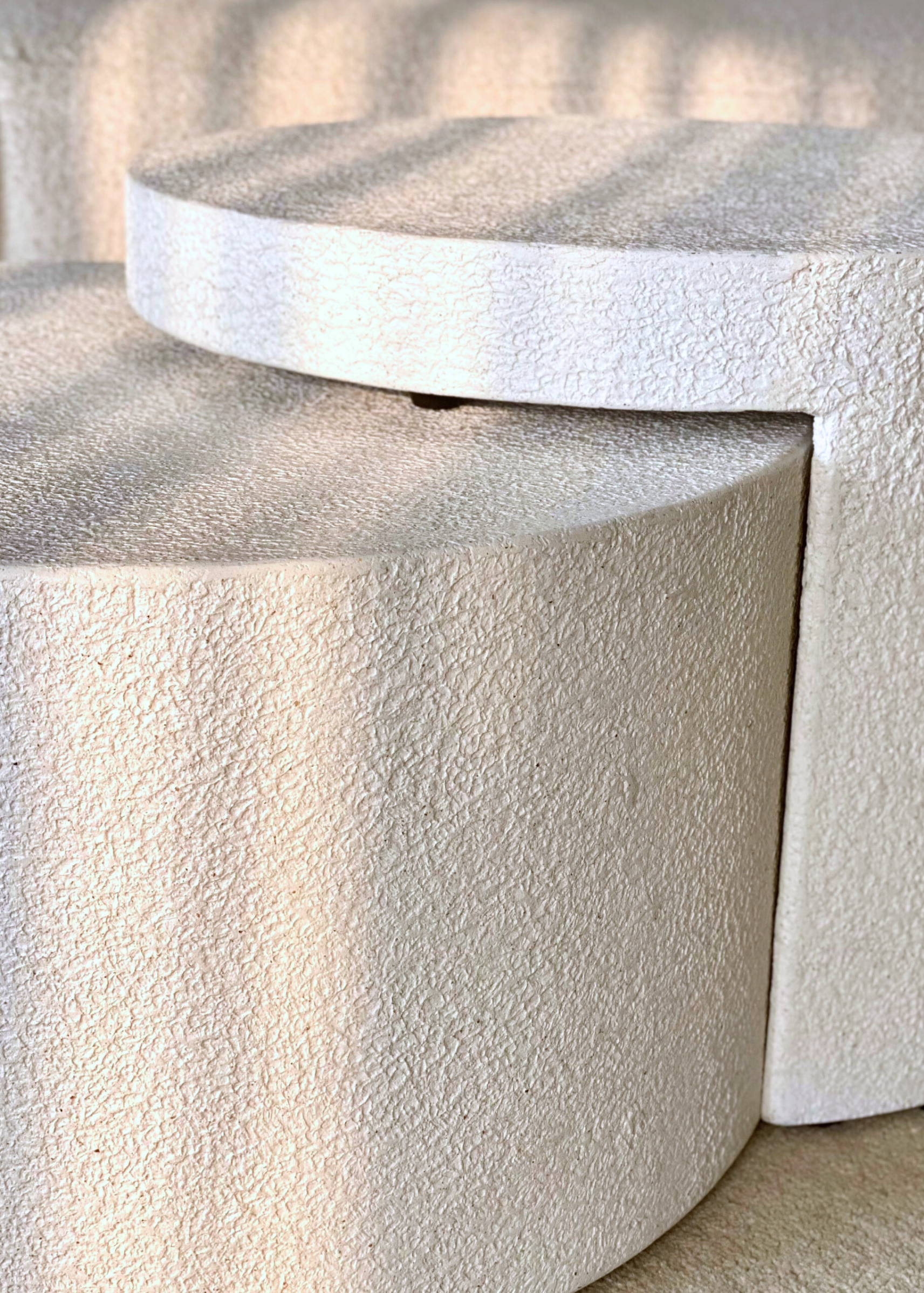 Moon Nesting Tables - Ivory (Set of 2)