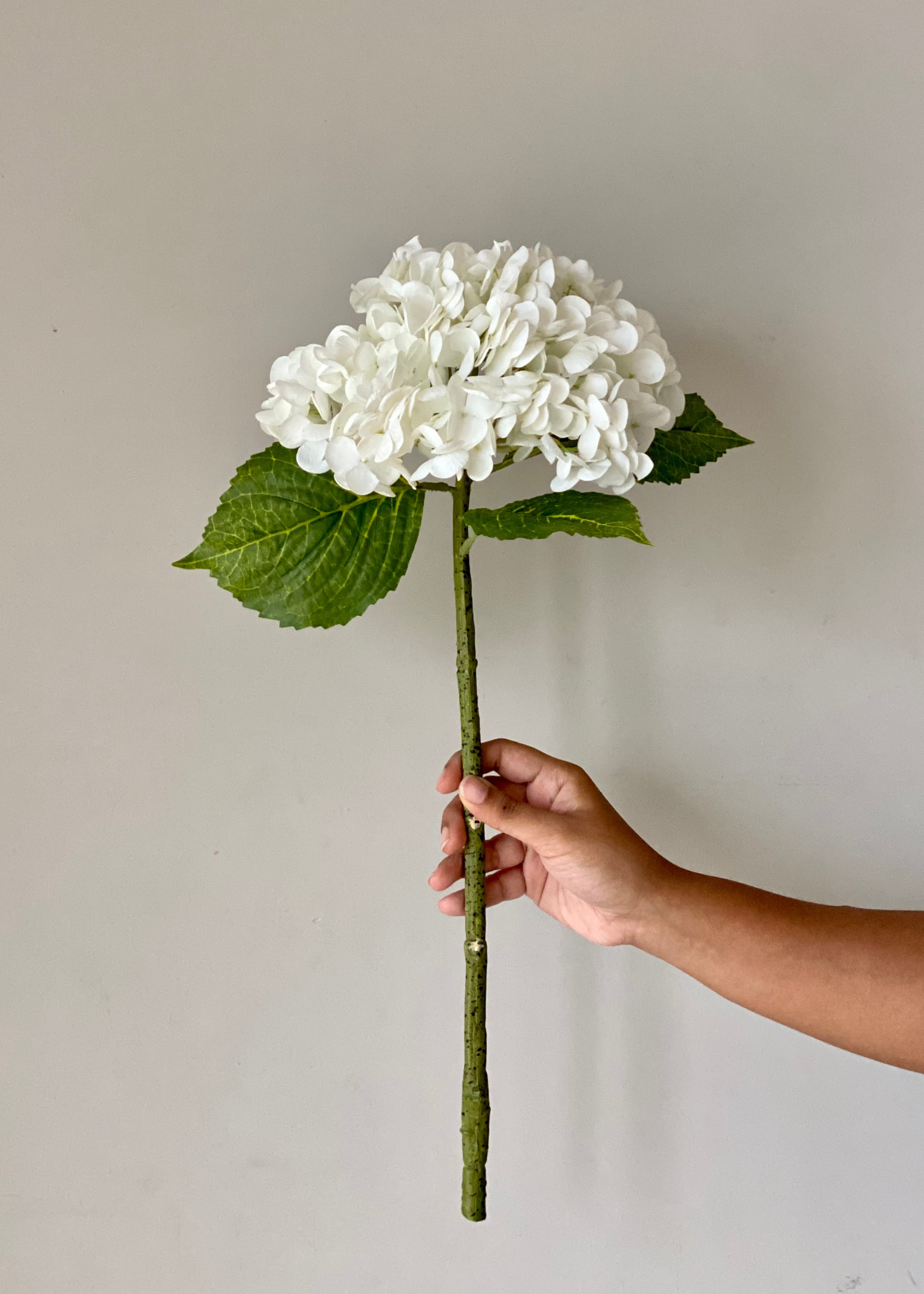 Artificial Hydrangea Flower Bunch – White