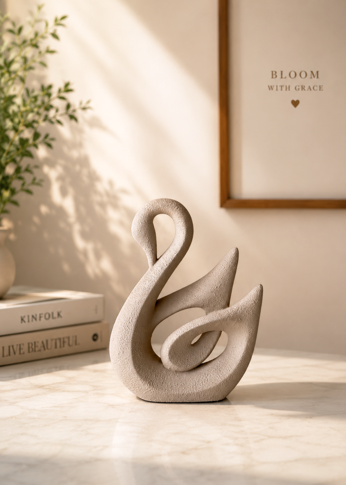 Beige Swan Artefact - Big