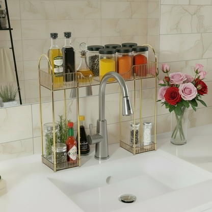 Washbasin Storage Rack - Amber