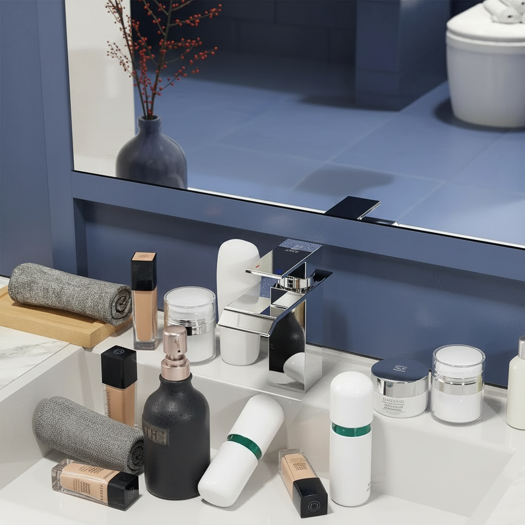 Washbasin Storage Rack - Amber