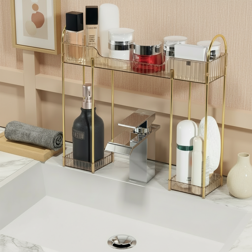 Washbasin Storage Rack - Amber