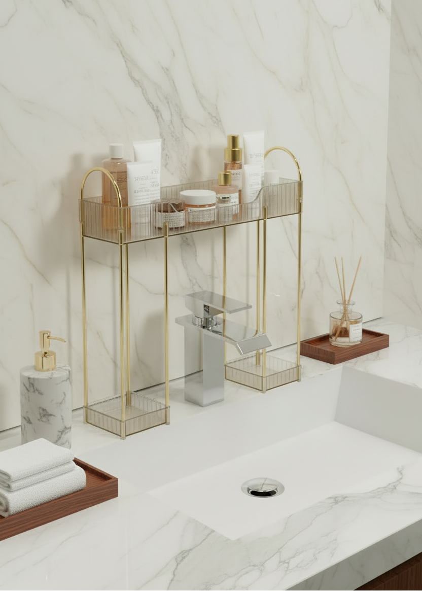 Washbasin Storage Rack - Amber