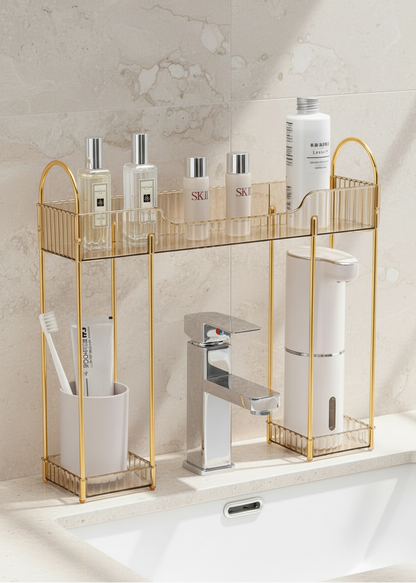 Washbasin Storage Rack - Amber