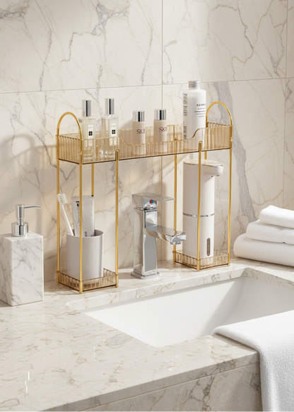 Washbasin Storage Rack - Amber