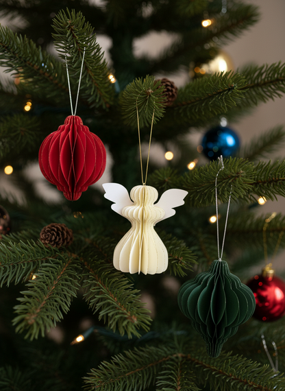 Christmas Paper Noel Ornaments (Set of 3)