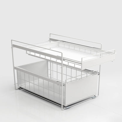 Pull Out storage Drawer - White