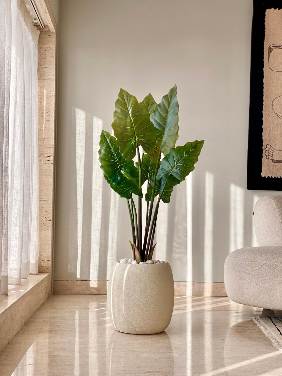 Artificial Alocasia Plant - 3 Feet