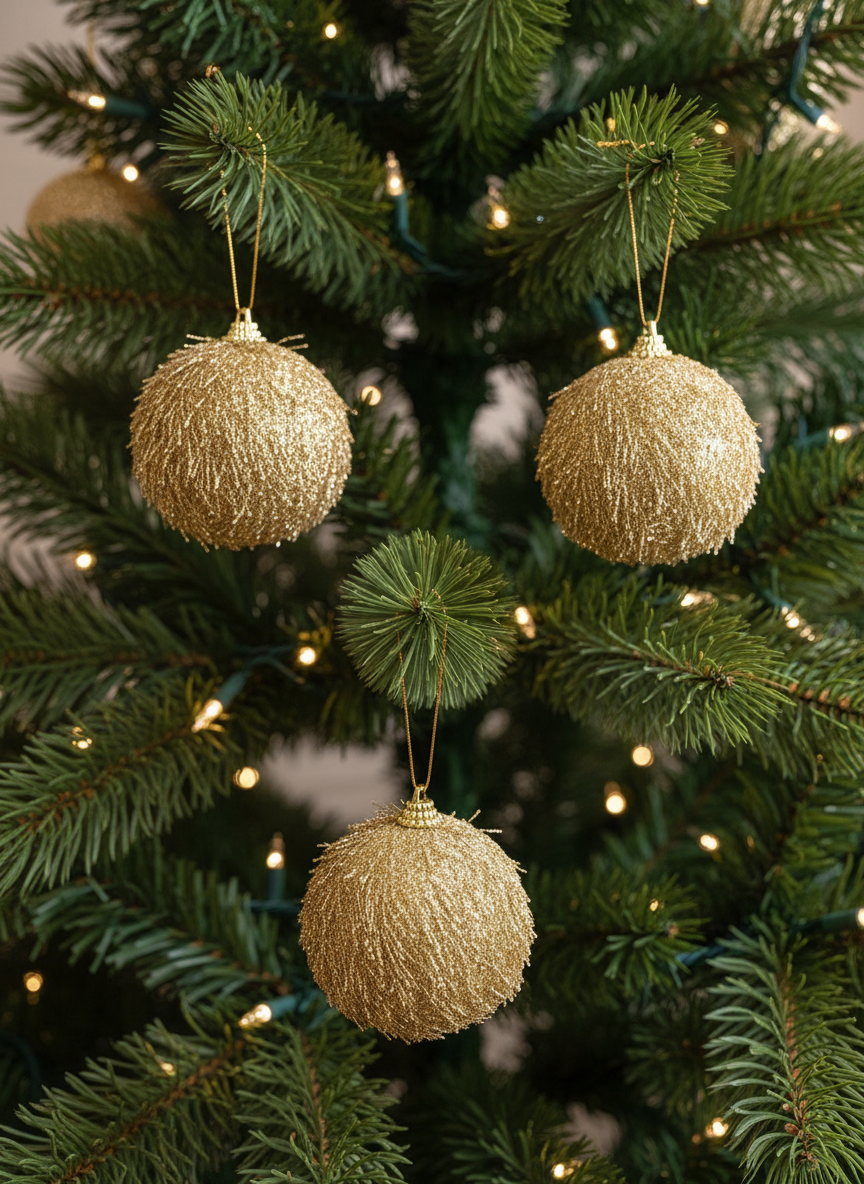Christmas Celestial Ball Set - Gold (Set of 3)