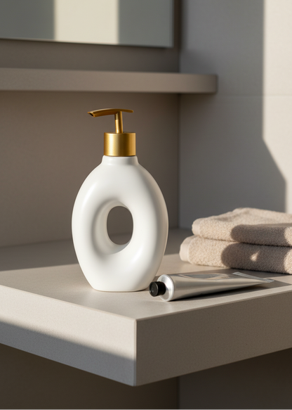 Orb Hollow Bathroom Dispenser - White