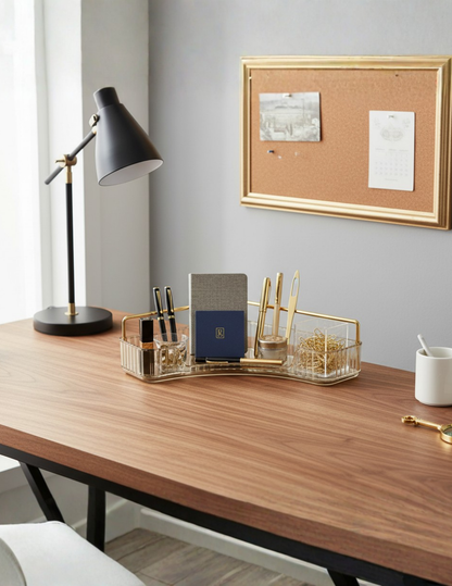 Corner Cosmetic Storage Rack - Amber