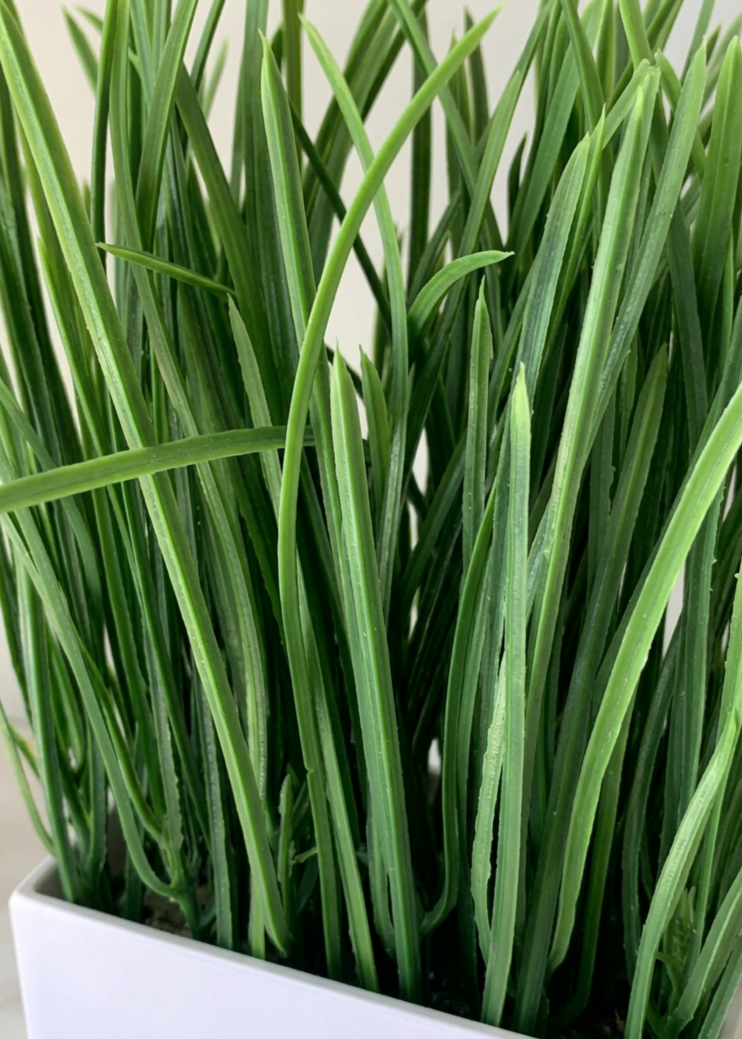 Artficial Grass Plant (White Pot)
