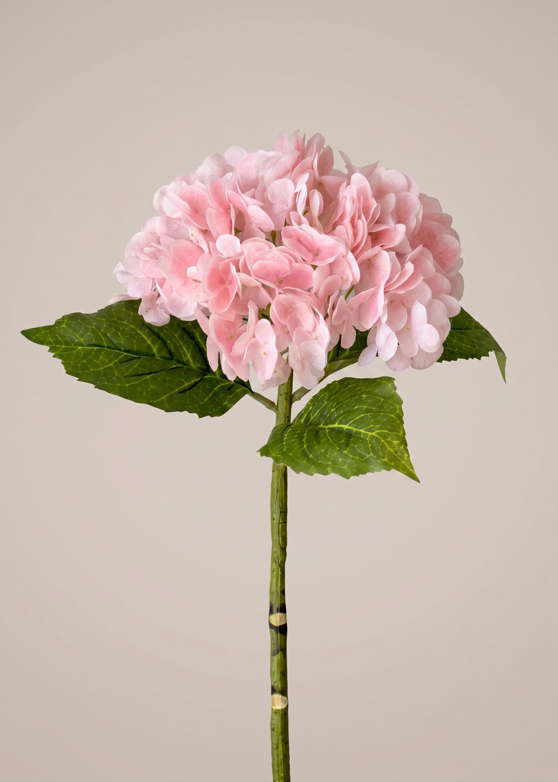 Artificial Hydrangea Flower Stem – Blush Pink