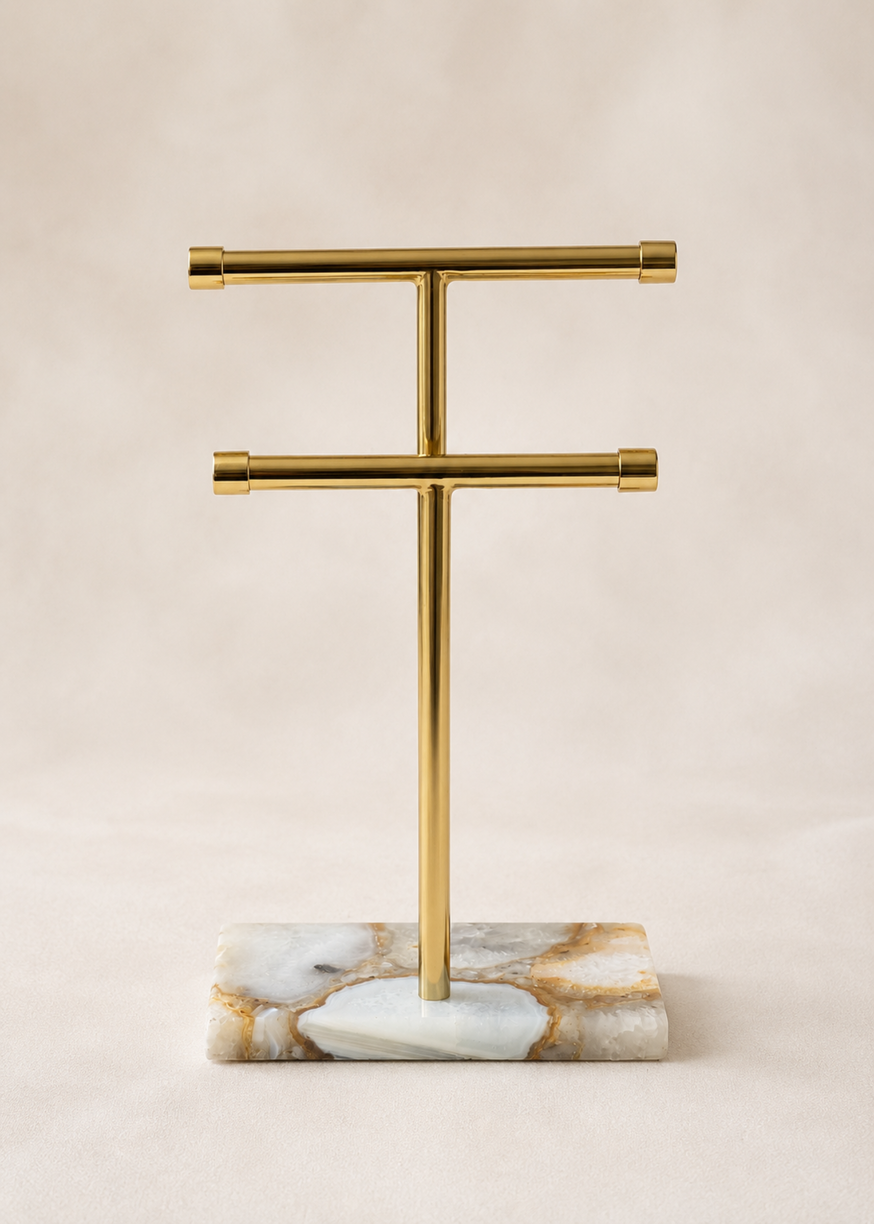 Regal Agate Hand Towel Stand - White