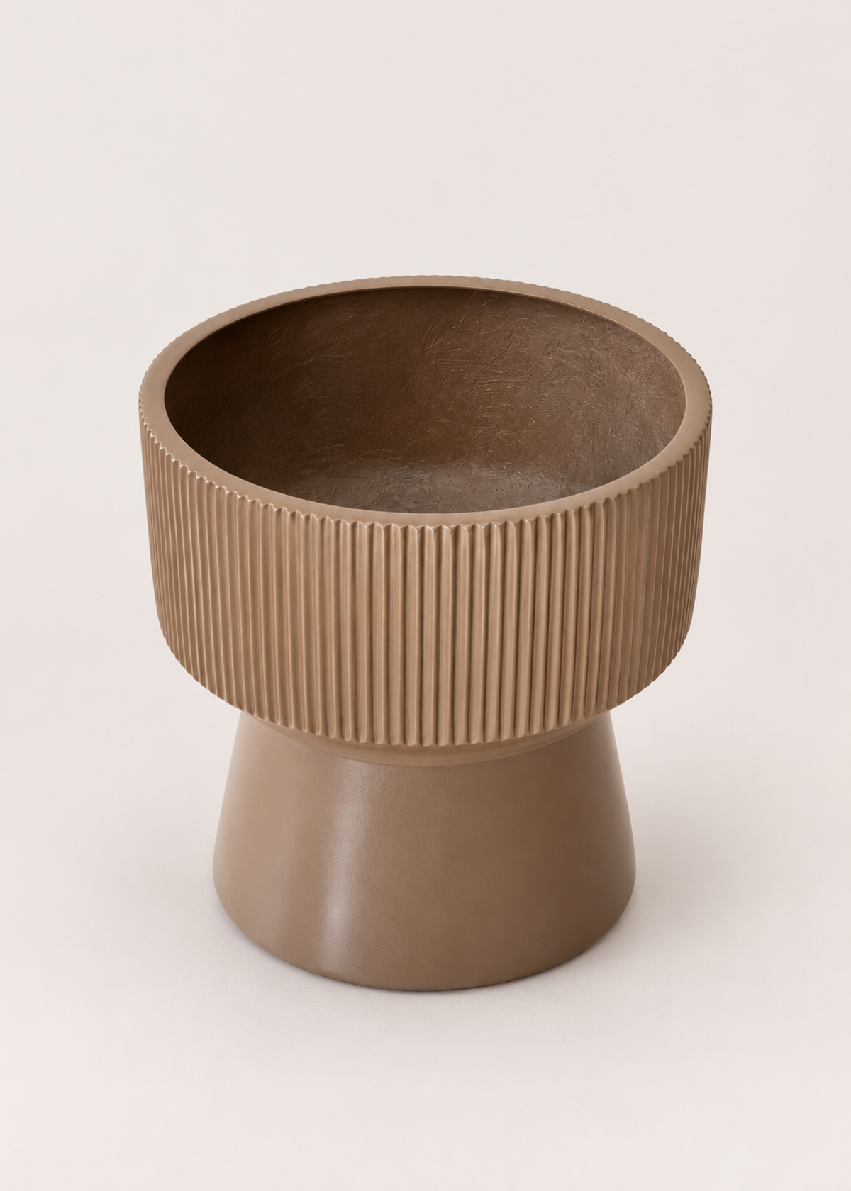 Sora Ripple Planters - Mud Brown