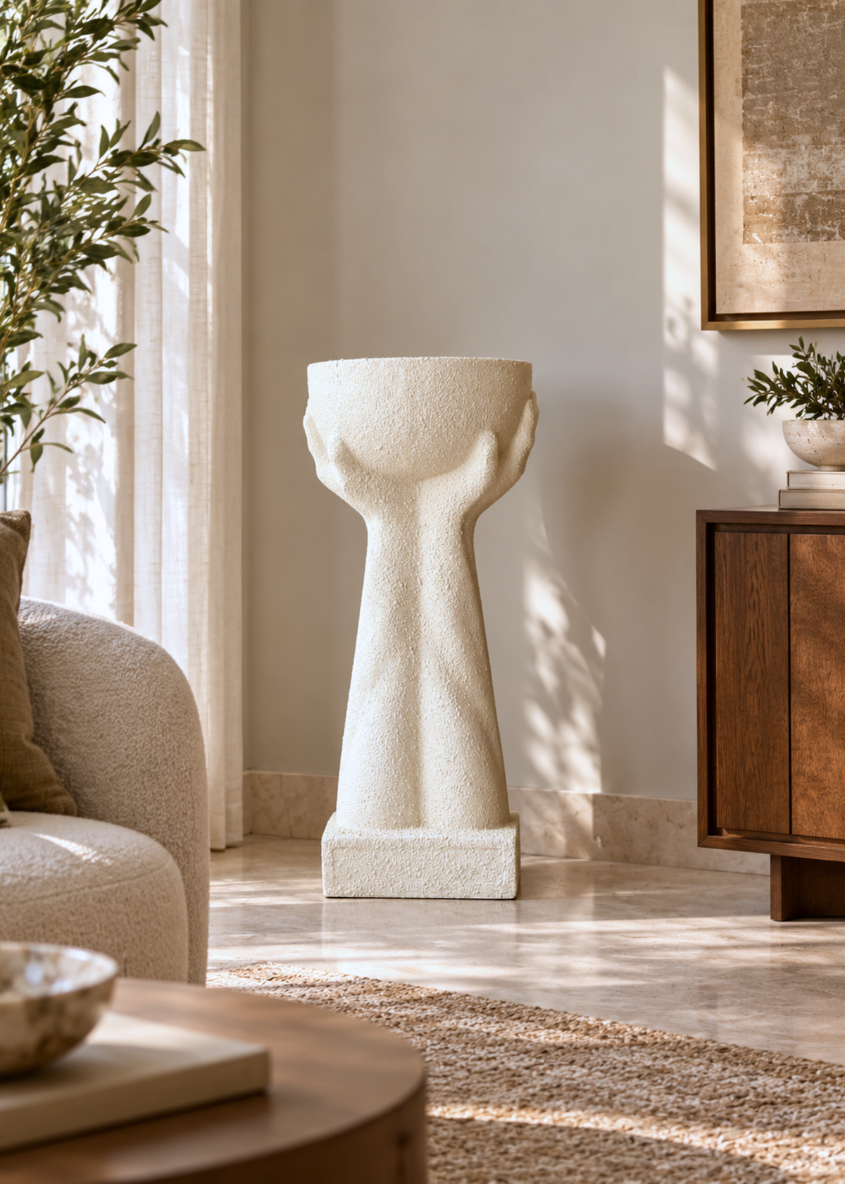 Lucca Planters - Ivory